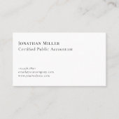 Moderne minimalistische professional visitekaartje (Voorkant)