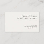 Moderne minimalistische professional visitekaartje (Voorkant)