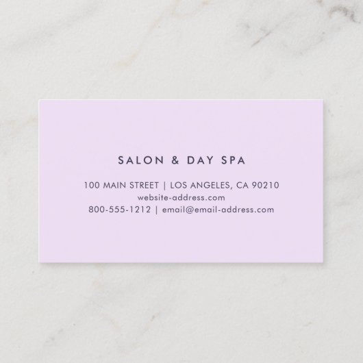 Moderne minimalistische professionele blauw linnen visitekaartje (Achterkant)