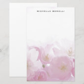 Moderne Minimalistische Professionele Bloemdesign Briefpapier (Voorkant / Achterkant)
