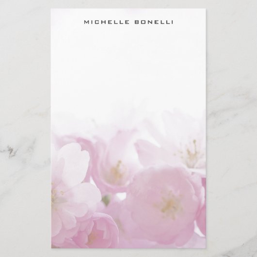 Moderne Minimalistische Professionele Bloemdesign Briefpapier (Voorkant)