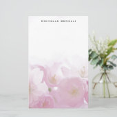 Moderne Minimalistische Professionele Bloemdesign Briefpapier (Staand voorkant)