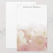 Moderne Minimalistische Professionele Bloemdesign Briefpapier (Voorkant / Achterkant)