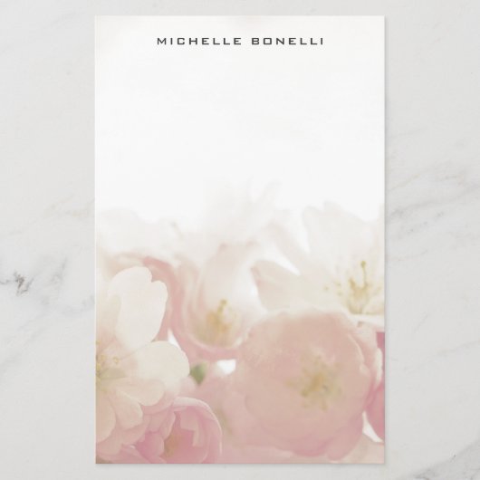 Moderne Minimalistische Professionele Bloemdesign Briefpapier (Voorkant)
