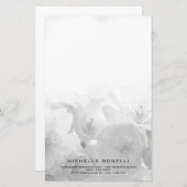 Moderne minimalistische professionele bloemen Femi Briefpapier (Voorkant / Achterkant)