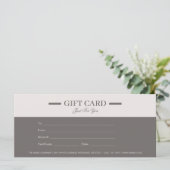 Moderne minimalistische professionele cadeaubonnen (Staand voorkant)