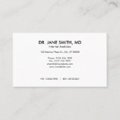 Moderne Minimalistische Professionele Dokter Visitekaartje (Voorkant)