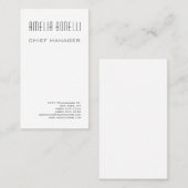 Moderne Minimalistische Professionele Duidelijke S Visitekaartje (Voorkant / Achterkant)