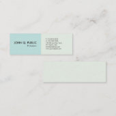 Moderne minimalistische professionele eenvoudige e mini visitekaartje (Voorkant / Achterkant)