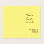 Moderne minimalistische professionele effen lichtg visitekaartje (Buitenkant ongevouwen)