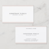 Moderne minimalistische professionele elegante tre visitekaartje (Voorkant / Achterkant)