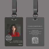 Moderne minimalistische professionele foto Logo QR Badge