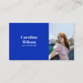 Moderne minimalistische professionele foto vet bla visitekaartje (Voorkant)