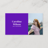 Moderne minimalistische professionele foto vet ind visitekaartje (Voorkant)