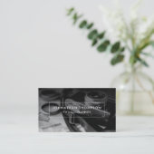Moderne, minimalistische professionele fotograaf visitekaartje (Staand voorkant)