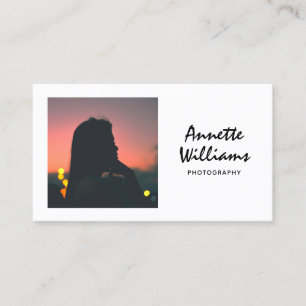 Moderne Minimalistische Professionele Fotograaf Visitekaartje