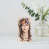 Moderne, minimalistische professionele fotograaf visitekaartje (Staand voorkant)