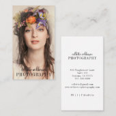 Moderne, minimalistische professionele fotograaf visitekaartje (Voorkant / Achterkant)