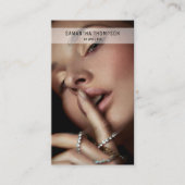 Moderne minimalistische professionele fotografie j visitekaartje (Voorkant)