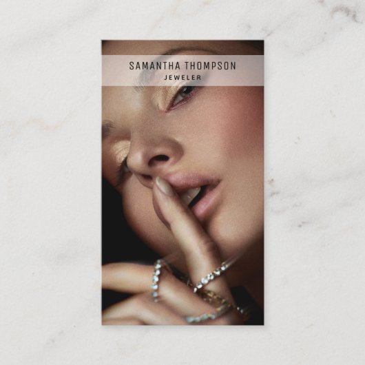 Moderne minimalistische professionele fotografie j visitekaartje (Voorkant)