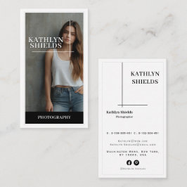 Moderne Minimalistische Professionele Fotografie m Visitekaartje