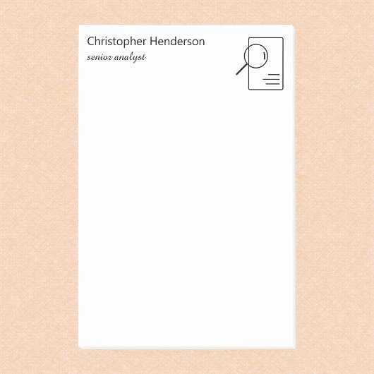 Moderne minimalistische professionele gepersonalis post-it® notes