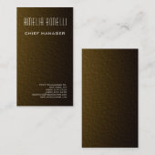 Moderne, minimalistische, professionele Goldie ach Visitekaartje (Voorkant / Achterkant)