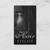 Moderne, minimalistische, professionele haarstijlf visitekaartje (Voorkant)