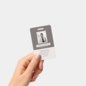 Moderne minimalistische professionele ID Badge (Handheld)