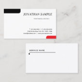 Moderne, minimalistische professionele laptop visitekaartje (Voorkant / Achterkant)