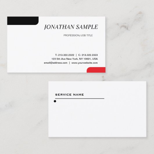 Moderne, minimalistische professionele laptop visitekaartje (Voorkant / Achterkant)