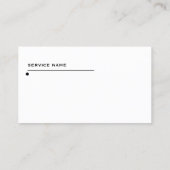 Moderne, minimalistische professionele laptop visitekaartje (Achterkant)