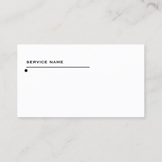 Moderne, minimalistische professionele laptop visitekaartje (Achterkant)