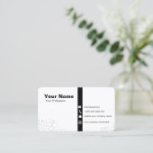 Moderne, minimalistische professionele laptop visitekaartje (Staand voorkant)