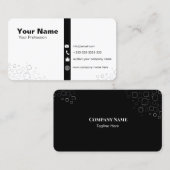 Moderne, minimalistische professionele laptop visitekaartje (Voorkant / Achterkant)