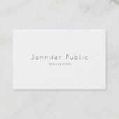 Moderne, minimalistische professionele legant Plai Visitekaartje (Voorkant)