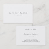 Moderne, minimalistische professionele legant Plai Visitekaartje (Voorkant / Achterkant)