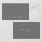 Moderne minimalistische professionele luxe top visitekaartje (Voorkant / Achterkant)