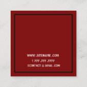 Moderne Minimalistische Professionele Make-up Arti Vierkante Visitekaartje (Achterkant)