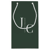 Moderne Minimalistische Professionele Monogram Don Klein Cadeauzakje (Achterkant)