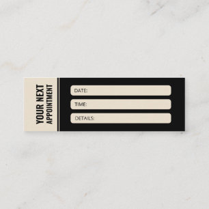 Moderne minimalistische professionele neutrale ben mini visitekaartje