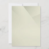 Moderne minimalistische professionele pensioenpart kaart (Achterkant)