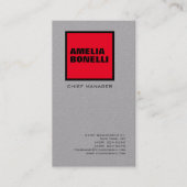 Moderne minimalistische professionele Premium Grey Visitekaartje (Voorkant)