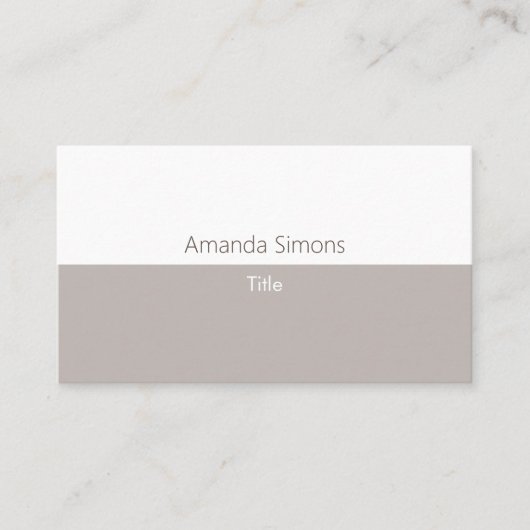 Moderne Minimalistische Professionele QR Code Lich Visitekaartje (Voorkant)