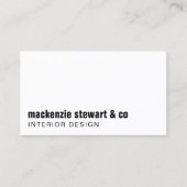 Moderne minimalistische professionele QR-code Visitekaartje (Voorkant)