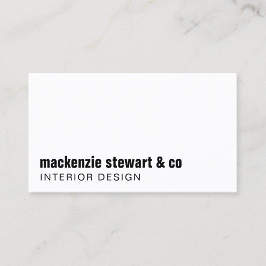 Moderne minimalistische professionele QR-code Visitekaartje (Voorkant)