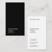 Moderne minimalistische professionele Sjabloon Visitekaartje (Voorkant / Achterkant)