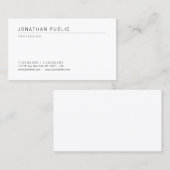 Moderne minimalistische professionele Sjabloon Visitekaartje (Voorkant / Achterkant)