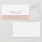 Moderne minimalistische professionele stijlvolle s visitekaartje (Voorkant / Achterkant)