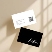 Moderne minimalistische professionele visitekaart